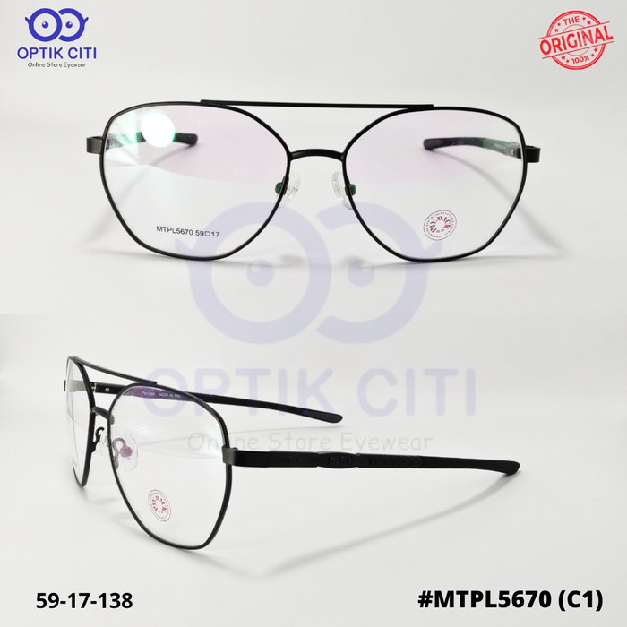 Frame Kacamata Pria PayBack PL 5670 Bulat Aviator Original