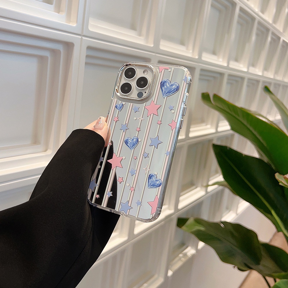 Cocok Untuk Iphone14 Pro Max iPhone Phone Case Permukaan Cermin Kamera Perlindungan Shockproof Kuat Kompatibel Dengan Iphone13 13pro 13prm iPhone 11 7Plus 8Plus Xr XS 12 Pro Max Phone Case