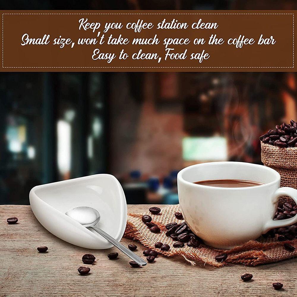 [Elegan] Sendok Kopi Sisa Espresso Dapur Stainless Steel Ceramic Coffee Scoop