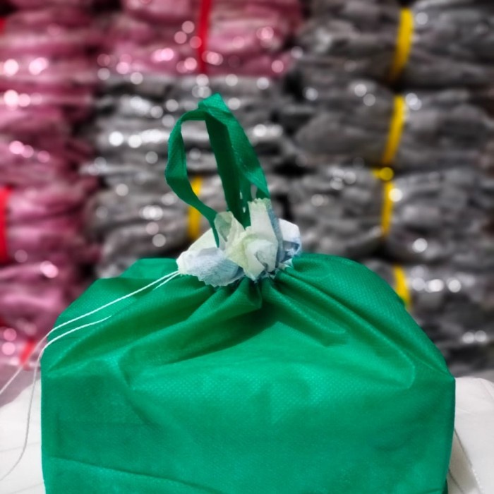 

[SC] Goodie Bag Serut Polos Dus uk 22x22 harga perlusin murah - hijau tua, dus 22x22