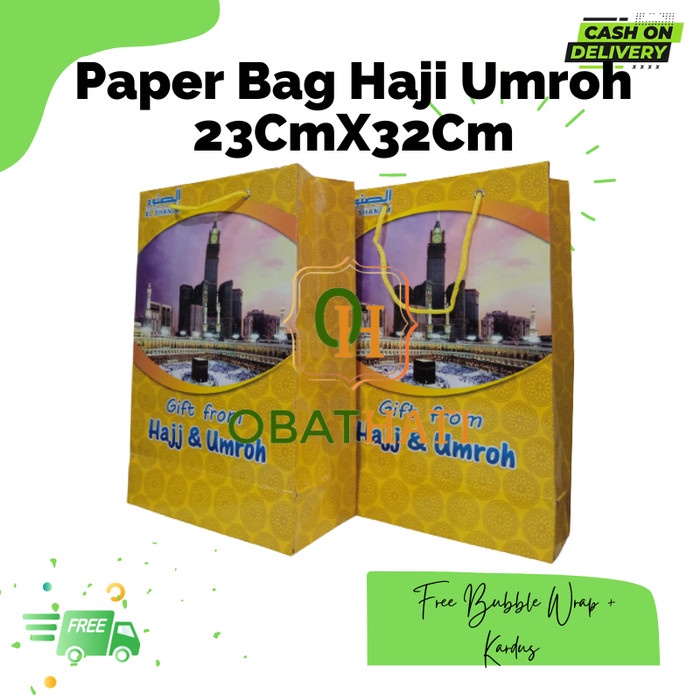 

[SC] Paper Bag Biru 1 Kodi Isi 20 / Suvenir Oleh Oleh Haji Dan Umroh