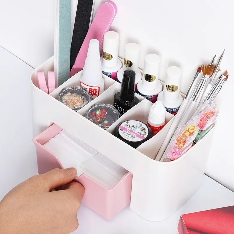 (Pimenova) RAK KOTAK Tempat KOSMETIK MAKE UP ORGANIZER Desktop Storage