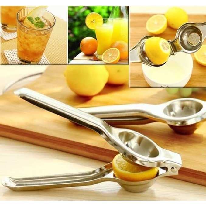 Alat Peras Perasan Lemon Squeezer Jeruk Nipis Stainless Steel TEBAL ORIGINAL