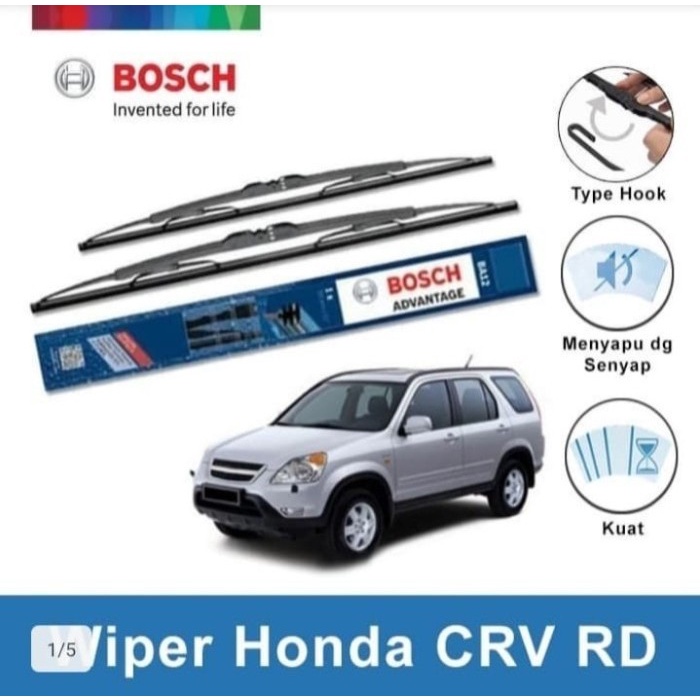 Wifer Bosch Original Honda CRV RD Wiper Karet Pembersih Kaca Mobil