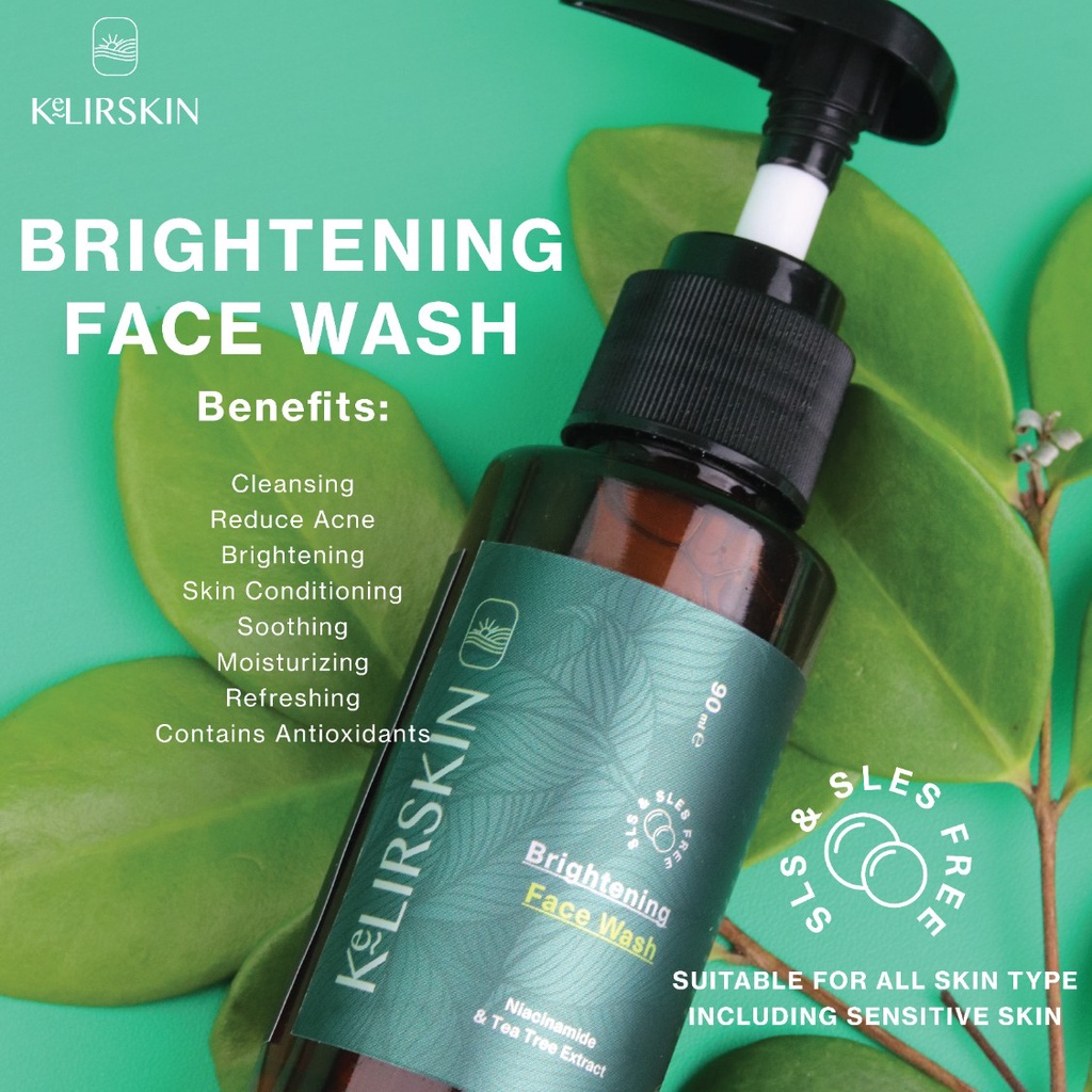 KeLIRSKIN Brightening Face Wash Tea Tree + Niacinamide