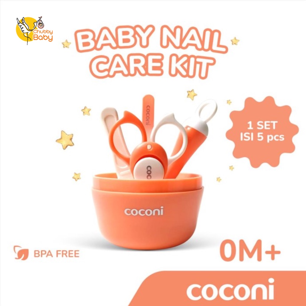 COCONI Baby Hygiene Care Kit 5in1 | Gunting Kuku Bayi Set