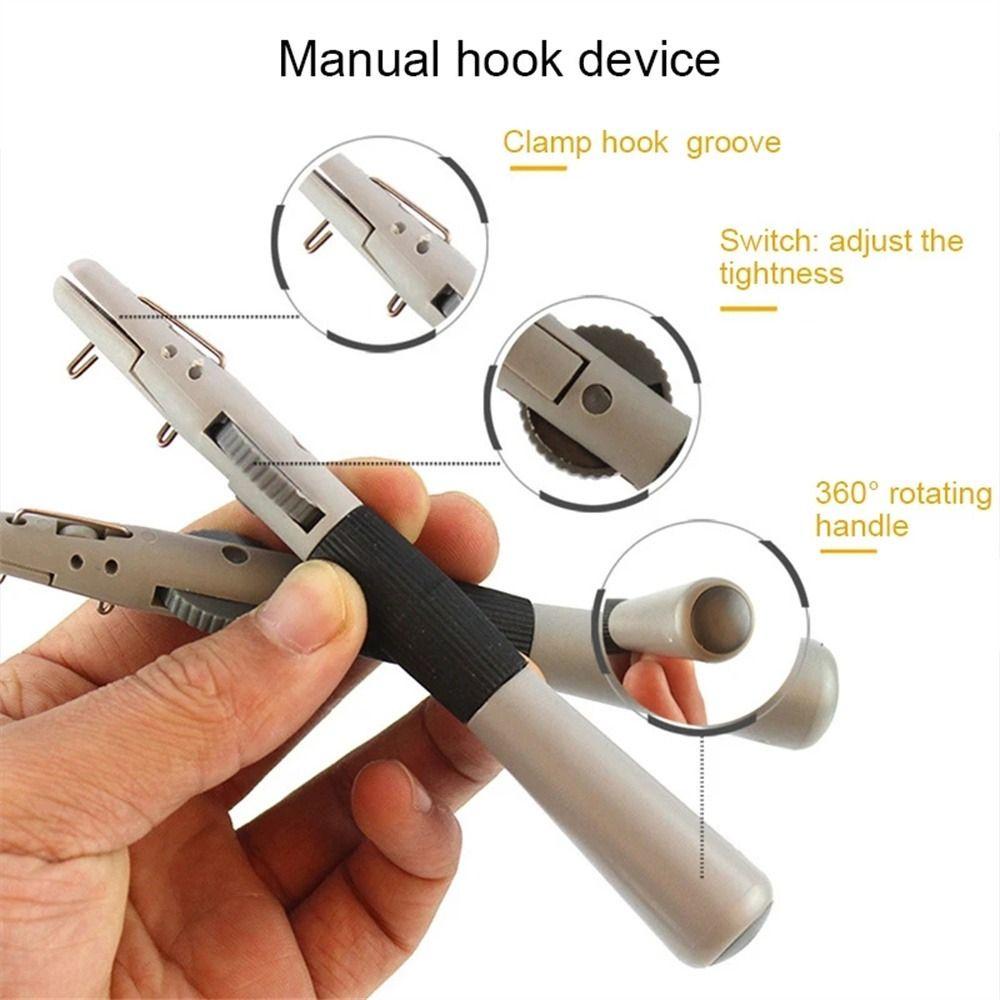 AUGUSTINA Agustina Pengait Pancing Tingkat Fast Tie Fishing Tackle Binding Hook Line Tying Knot Alat Pancing Knotter Quick Knot Manual Fishhook Tier