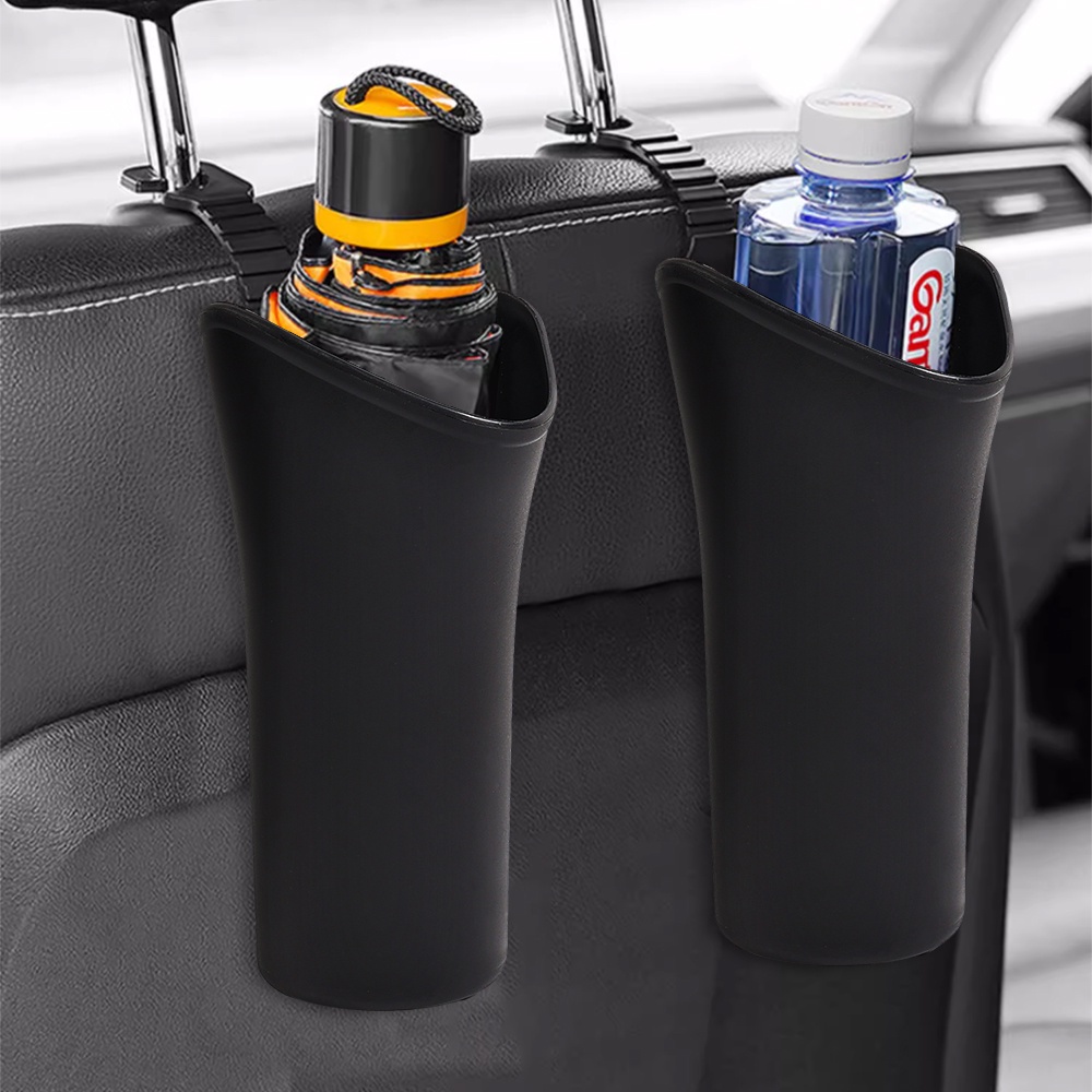 Tempat Payung Kursi Ember Penyimpanan Payung Belakang Mobil Dengan Pengaittempat Sampah Gantung Mobil Multifungsi Universal Car Waterproof Trash Can Creative Storage Organizer Tools