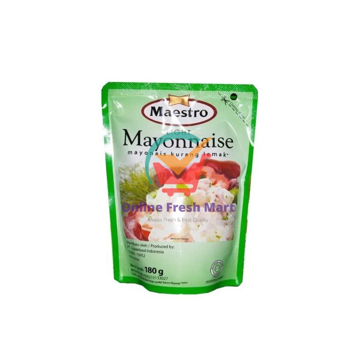 

Maestro Mayonnaise 180 gr - Online Fresh Mart Denpasar