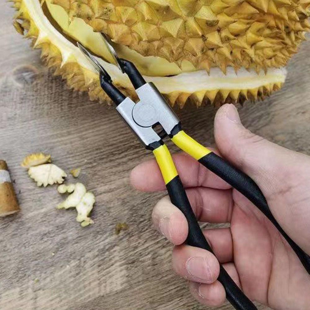 [Elegan] Alat Pembuka Buah Durian|Cangkang Durian Metal|Klip Buah Menebal Tahan Karat Tahan Lama Untuk Restoran