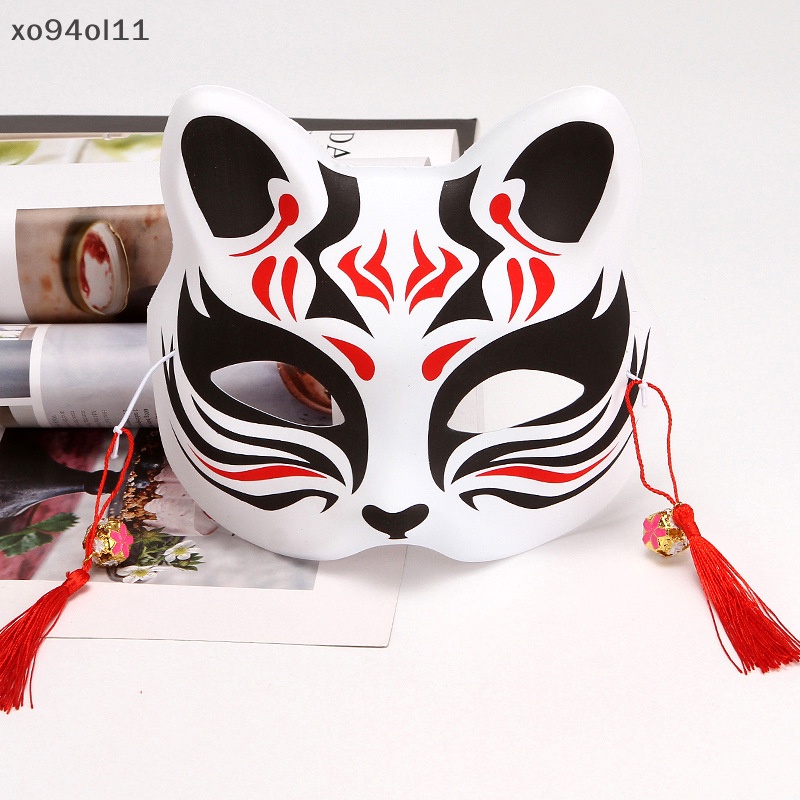 Xo Anime Foxes Topeng Cosplay Jepang Rave Hand-Painted Anime Demon Slayer Setengah Wajah OL