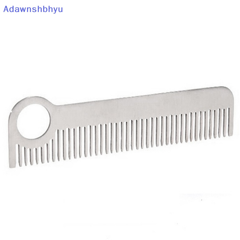 Adhyu  Sisir Rambut Praktis Unisex Titanium/Stainless Steel Perawatan Kesehatan Tactical Pocket ID