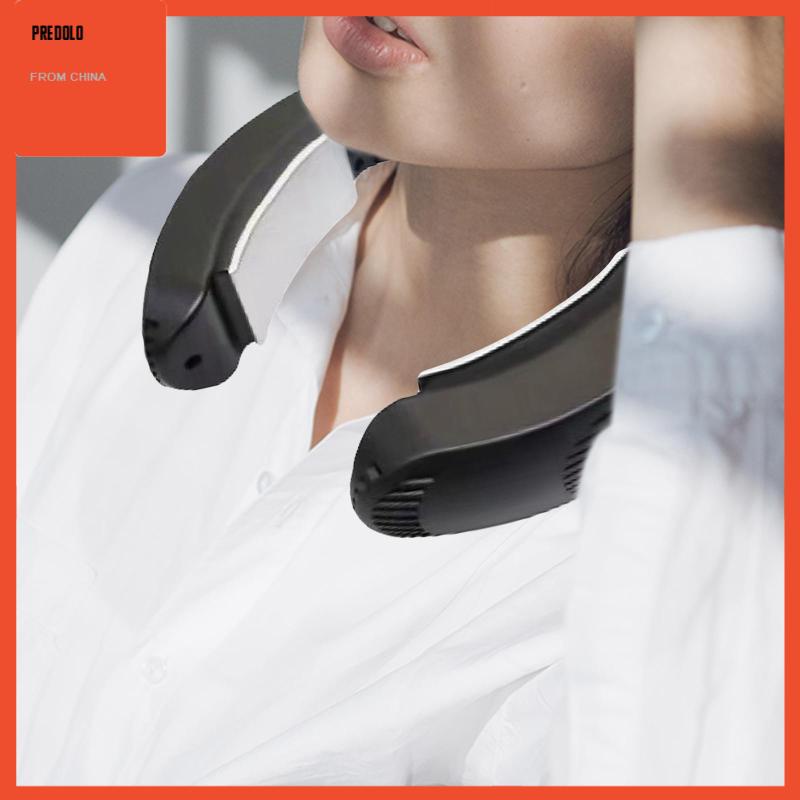 [Predolo] Hiasan Personal Fan Indoor Outdoor Mute Hands Free Travel Neck Cooling Fan