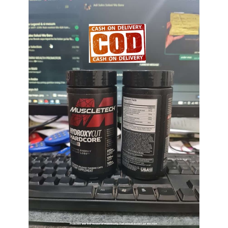 Hydroxycut Elite Hardcore 100 caps Merah