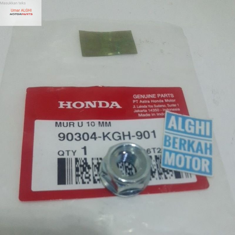 Spare Part Mur U 10mm 10cm Handle Stang PCX Vario Original Honda 90304-KGH-901