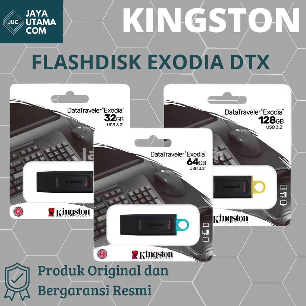 Flashdisk Kingston USB 3.2 DT Exodia 32GB/64GB/128GB ORIGINAL