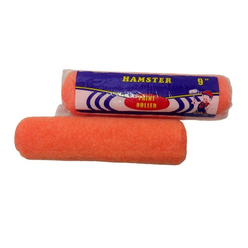 refil bulu kuas rol cat tembok 9 inc / bulu rol cat hamster / bulu cat