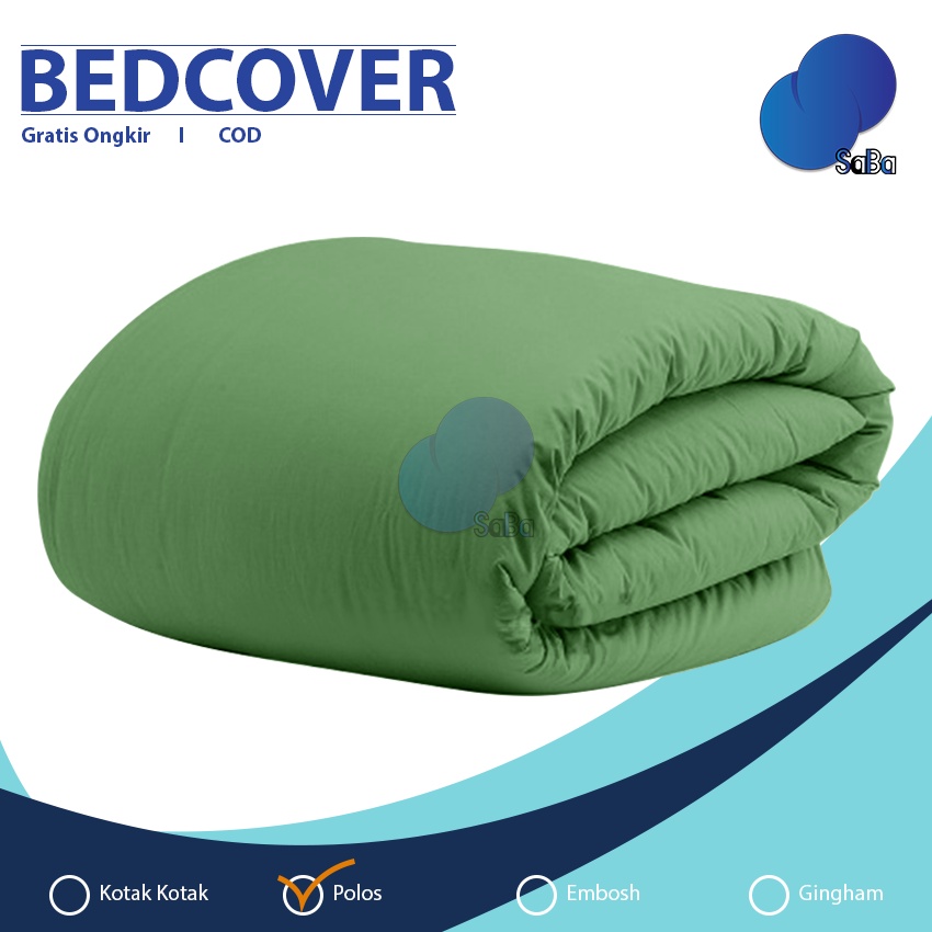 Bedcover only 180x220 double plain/polos dan Aesthetic