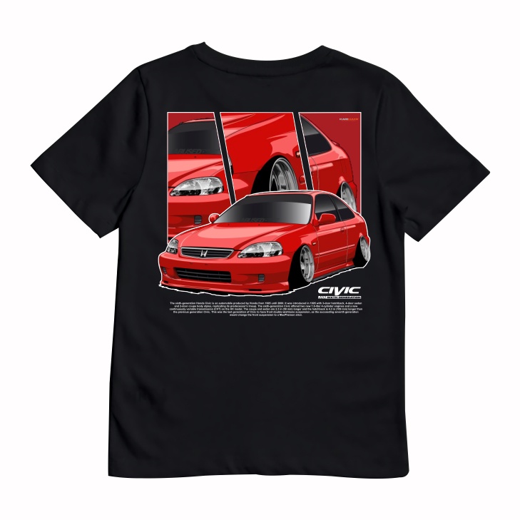 Kaos T Shirt Anak HONDA CIVIC FERIO CIVIC EK STANCE Kaos Otomotif