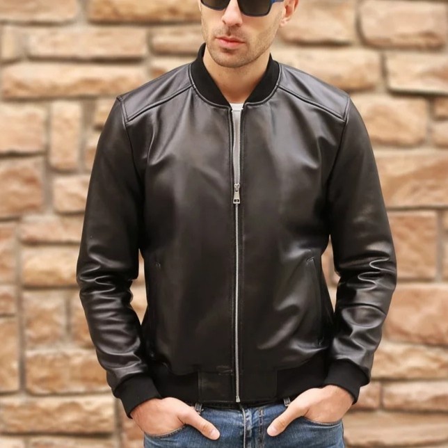 jaket kulit pria asli jaket kulit domba garut jaket kulit asli domba Garut 100% original /jaket kuli