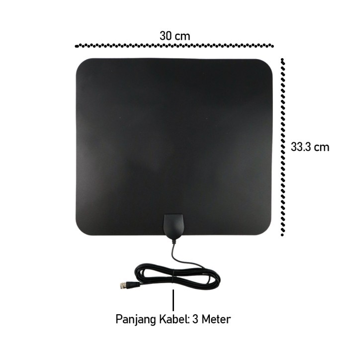 Antena TV Digital Indoor VHF DVB-T2 Signal Booster STB ASTC HDTV