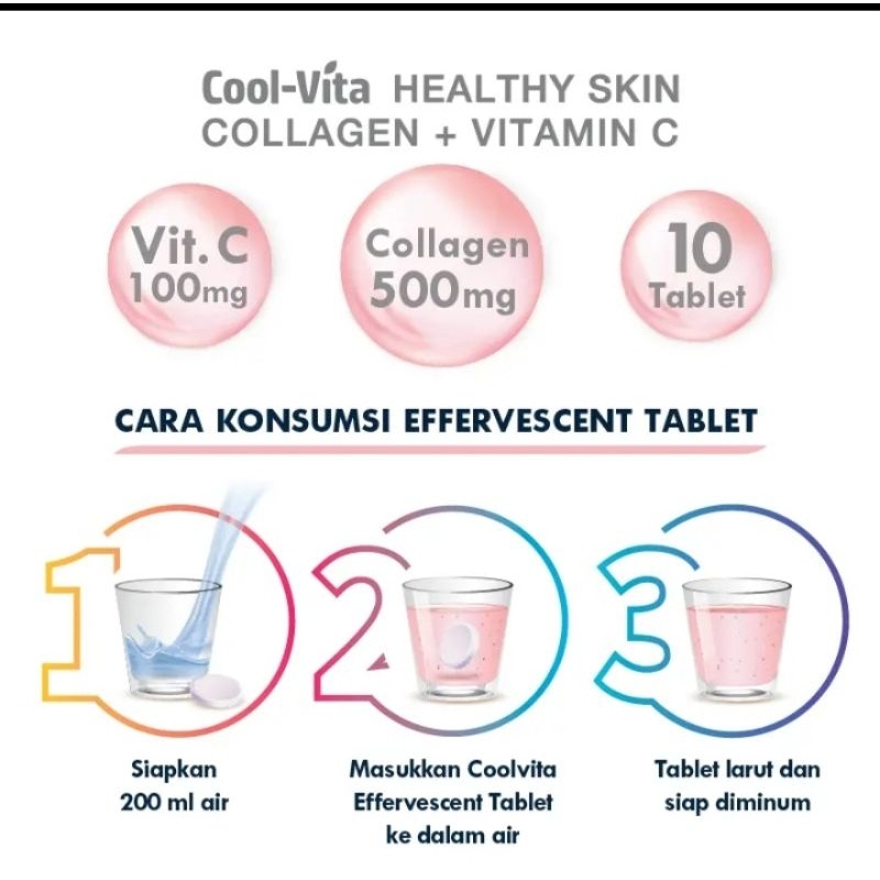 Ready ‼️Coolvita Collagen + Vitamin C Beauty Drink Healthy Rasa Peach | 100% Original