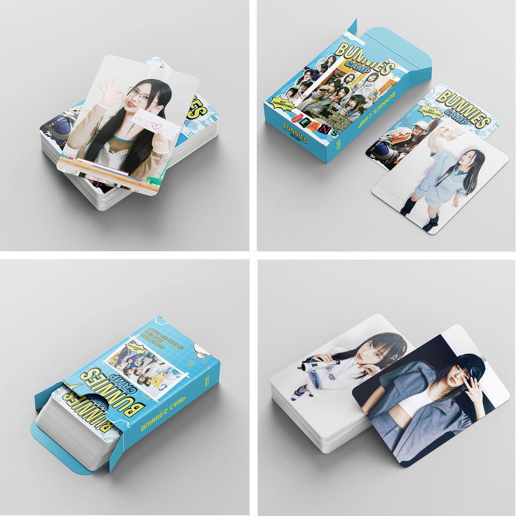 55pcs /box NJ Photocards Album BUNNIES CAMP Kartu Lomo NJ Kpop Postcards