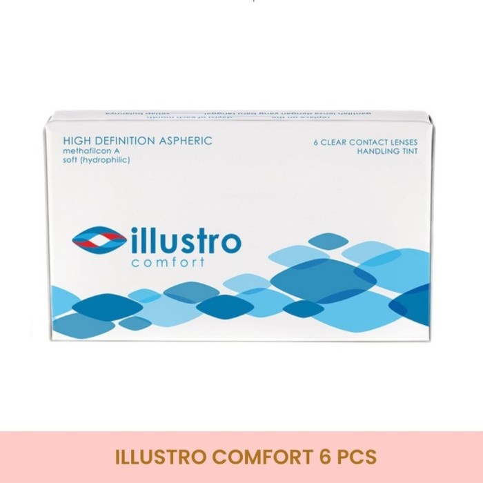 Illustro Comfort Lensa Kontak / Softlens Bening ILLUSTRO Comfort 6pcs