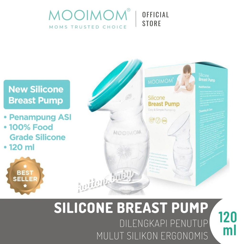MOOIMOM New Silicone Breast Pump - Penampung ASI