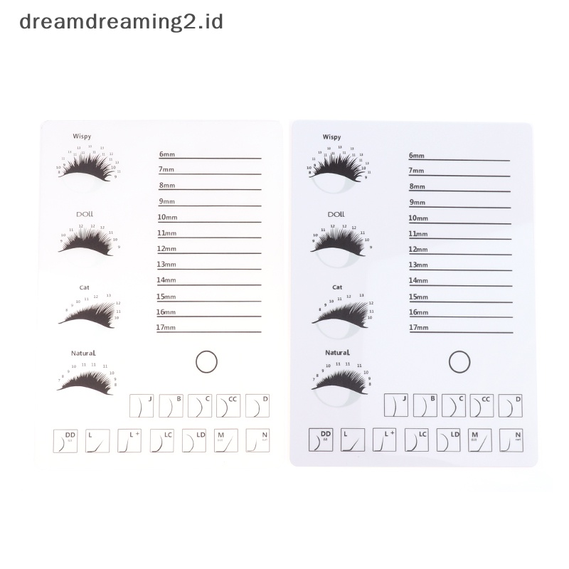 (drea) 1pc Acrylic Eyelash Holder Pallet Eyelash Extension Lem Pallet Tempat Bulu Mata //