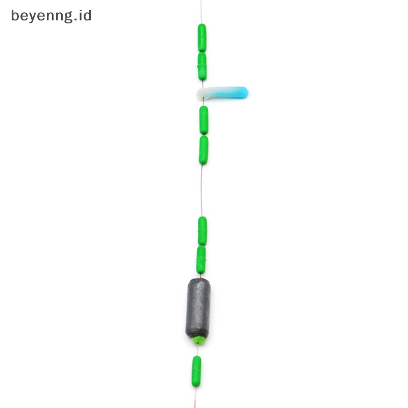 Beyen 300pcs /Pack Bobber Pancing Oval Hitam Silicon Stopper Space Bean Connector Tali Pancing Tahan Memancing Aksesoris ID