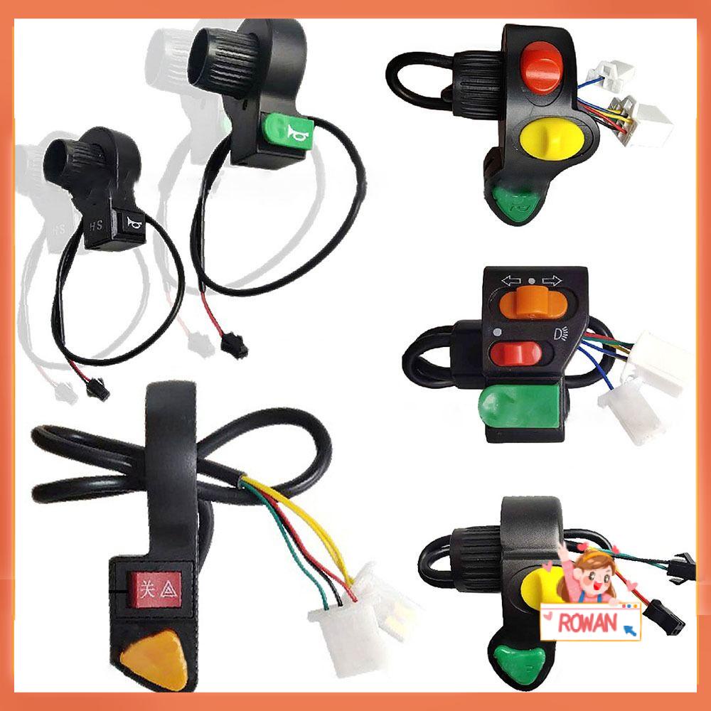 R-FLOWER Saklar Klakson Lampu Depan Tombol Saklar Stop Tahan Lama Aksesoris Motor Quad Start Horn