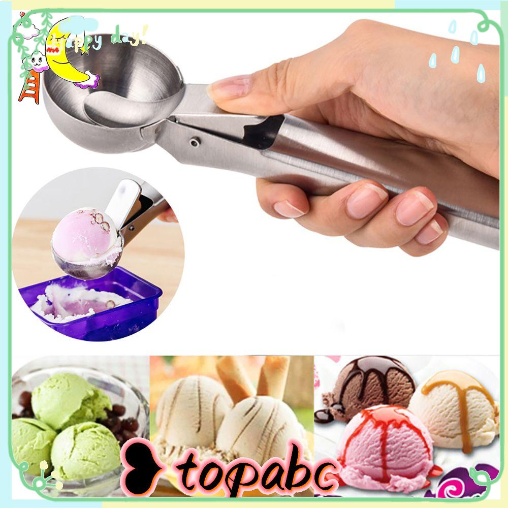 TOP Ice Cream Scoop Bar Perlengkapan Pembuat Bola Es Rumah Tangga Stainless Steel