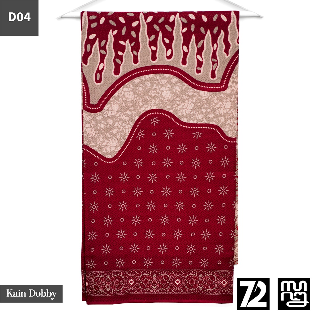 KAIN BATIK DOBBY Premium Motif Lapis Truntum Warna Merah 723928 Cap 72