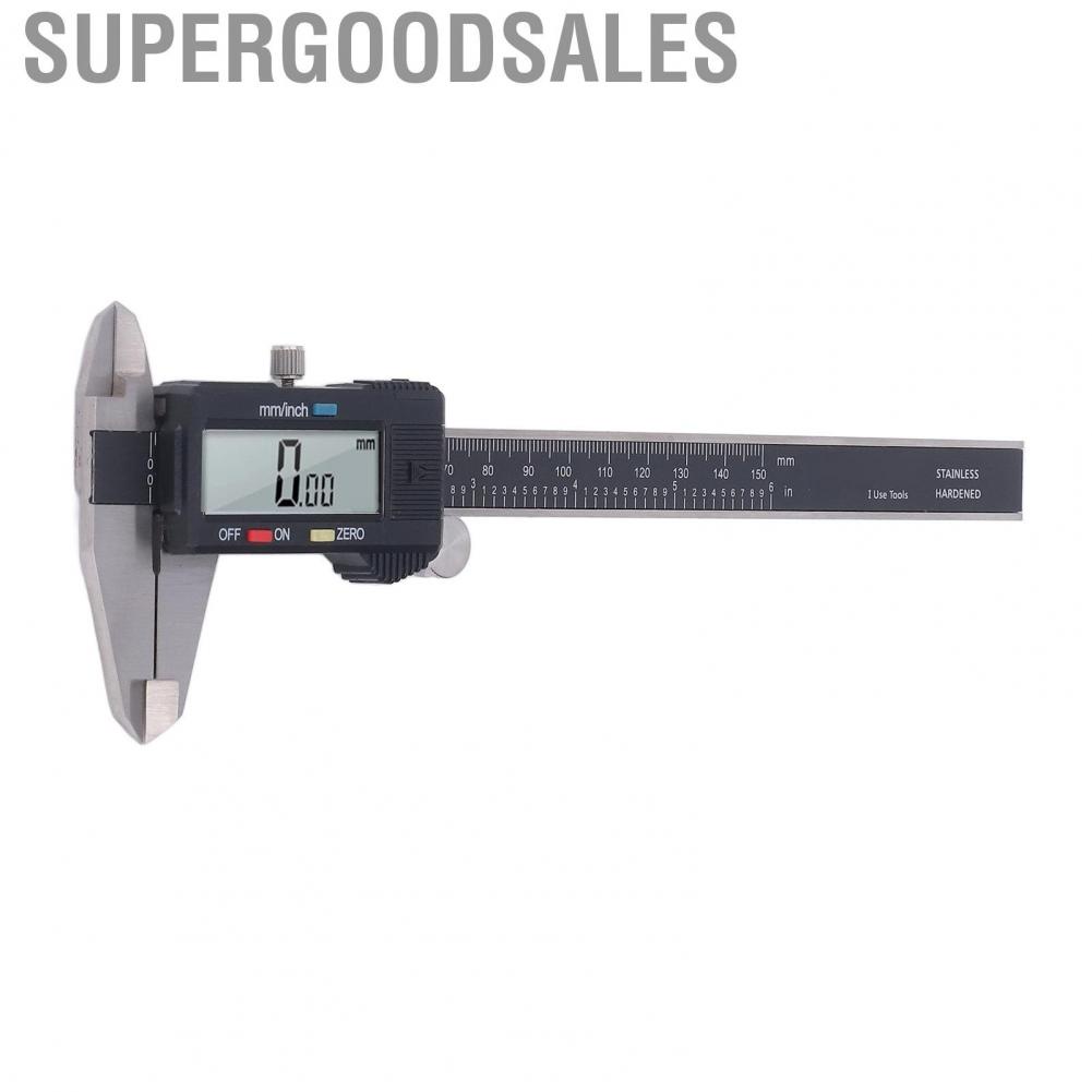 Supergoodsales Vernier Caliper  Stainless Steel Easy Operation 0‑150mm Digital for Measuring