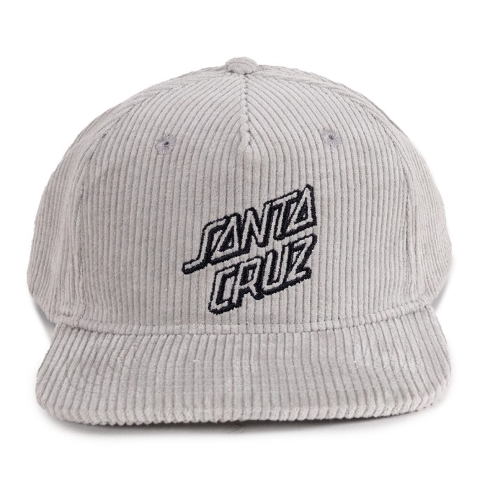 Santa Cruz Stack Strip Corduroy Light Grey Hat