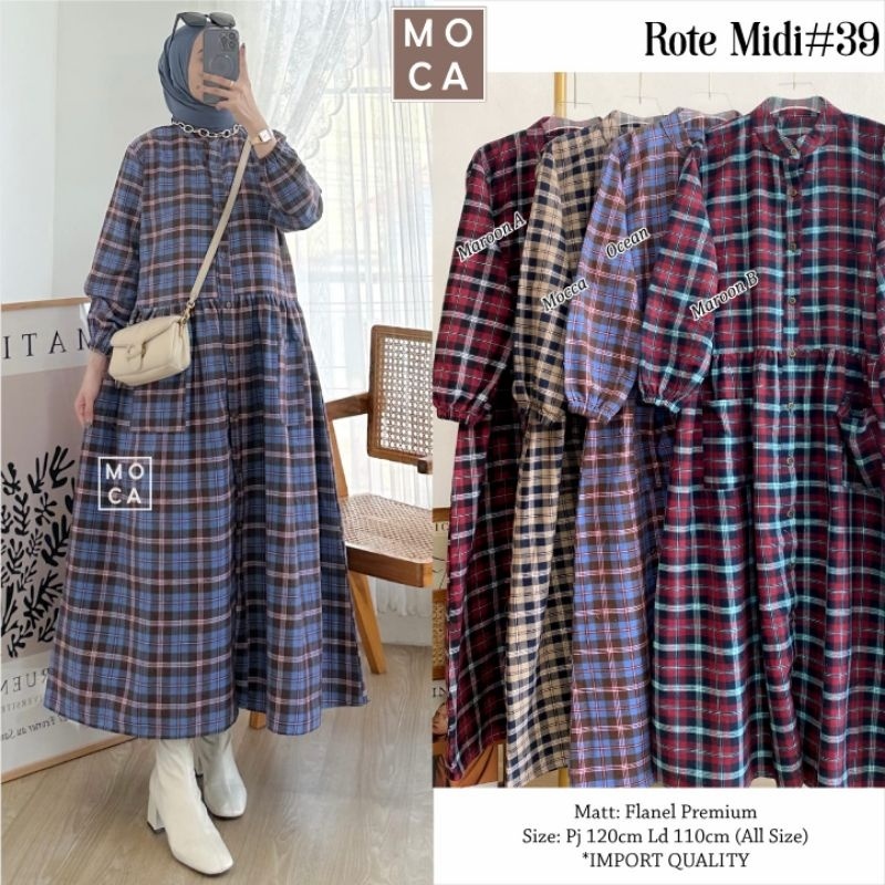 ROTE MIDI #39 ORI MOCA | Ld120 Flanel Premium