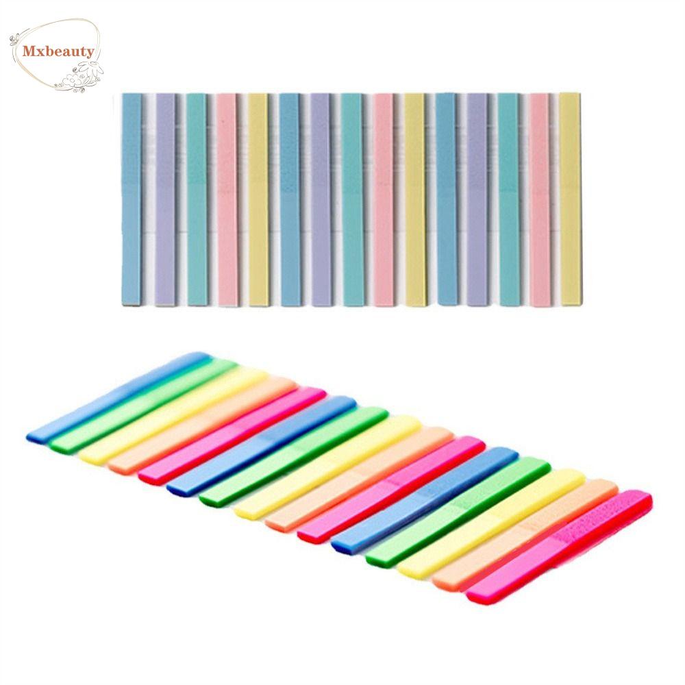 MXBEAUTY Sticky Notes Alat Tulis Kantor Alat Bantu Membaca Penanda Halaman Neon Indeks Siswa Tabs Bendera