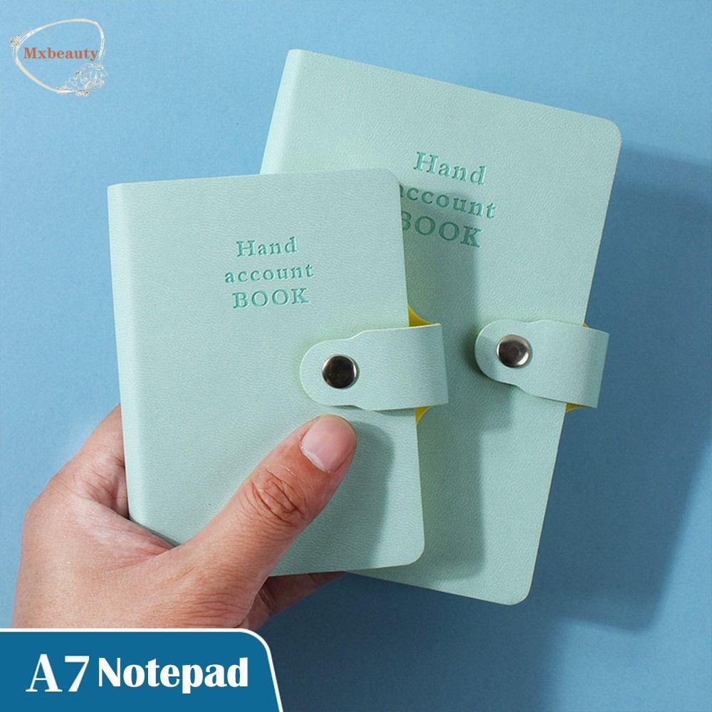 MXBEAUTY Mini A6 A7 Notebook Penebalan Sederhana Mengambil Catatan Siswa Alat Tulis Sekolah Kantor Perencana Bulanan Mingguan Bisnis Notepad