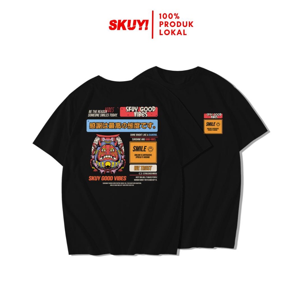 Skuy Kaos Dewasa Hitam Unisex | SKUY GOOD VIBES SKY206