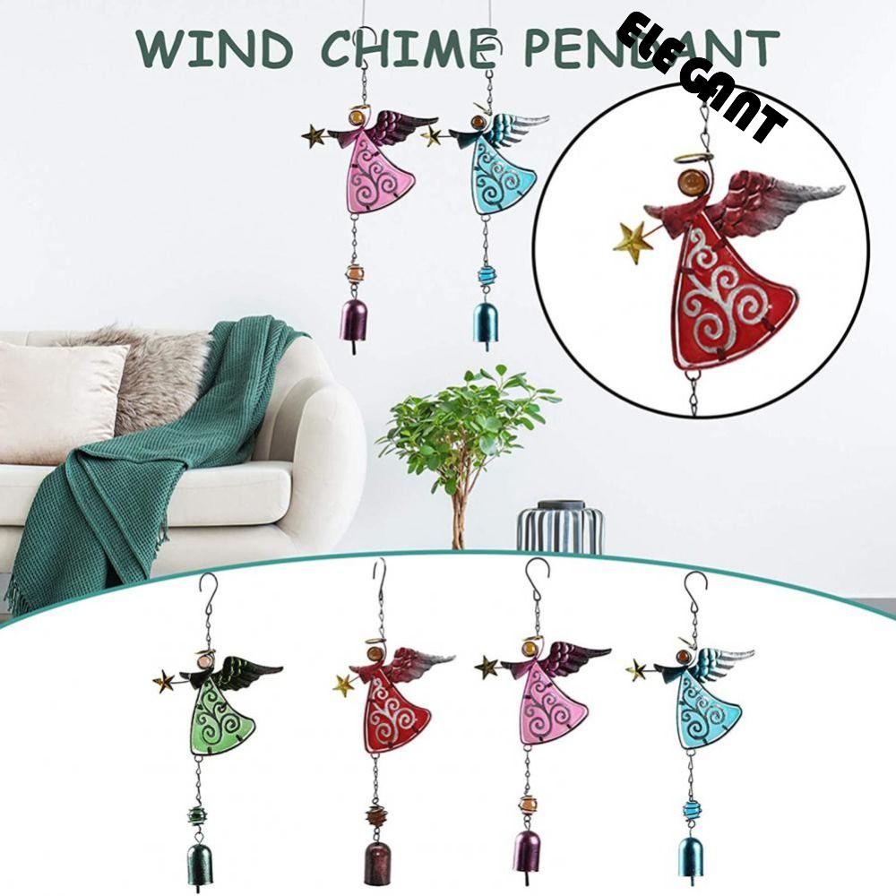 【 ELEGANT 】 Angel Wind-Bell Dicat Handmade Dekorasi Rumah Untuk Indoor Ulang Tahun Kualitas Tinggi Tabung Bell Liontin