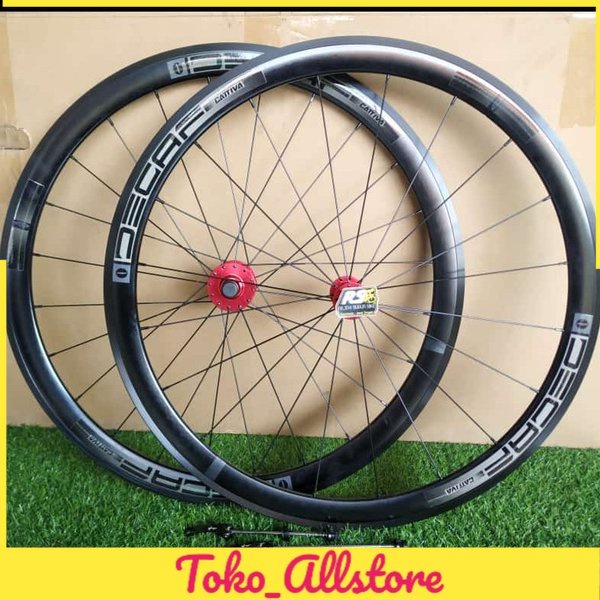 wheelset sepeda road bike 700c rim brake Decaf Cattiva not fulcrum