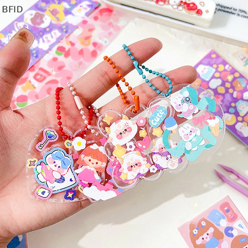 [BFID] 10pcs Shiny Cute Animals Cat Bear Stiker Hias Untuk Scrapbooking DIY Bahan Casing Ponsel Pemandangan [ID]