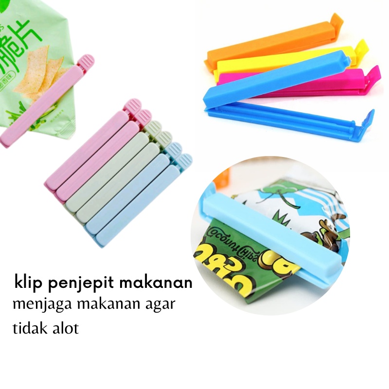 GOS C102 - Klip Plastik  Penjepit Makanan / Penjepit Kemasan Snack / Penjepit Plastik Clip Food