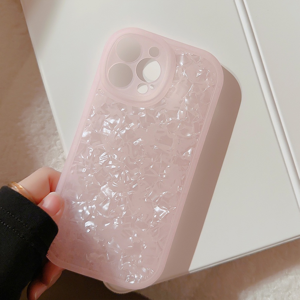IPHONE Gadis Musim Panas Merah Muda Pola Kerang Perlindungan Penuh Casing Ponsel Cover Untuk Iphone7 8 PLUS X XR XS 11 12 13 14 MINI PRO MAX SE 2020 Soft Shell