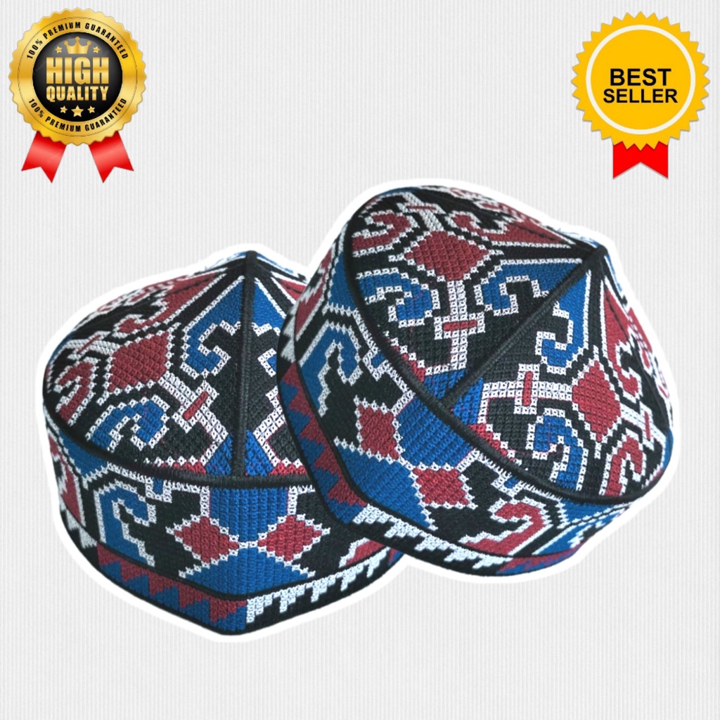 Kopyah Pakistan Putih / Kopyah Pakistan Kaca / Peci Pakistan Polos / Kopiah  Pakistan Original / Pec