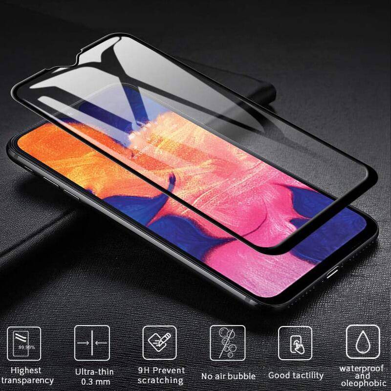 Full Lem Hitam Tempered Glass Untuk Vivo U20 U10 S7e S7t S7 S6 S5 Z5x Z3x Z3i U3 T1x NEX A S Pelindung Layar Untuk Vivo S10 S1 T1 Z1 Pro S16e S15e S15 S12 S10e S9e S9 Film