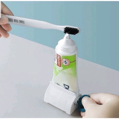 TGM - Dispenser Odol Model Roll Putar / Alat Penjepit Penggulung Pasta Gigi / Alat Putar Pencet Gulung Tube Krim Kosmetik Toothpaste Squeezer
