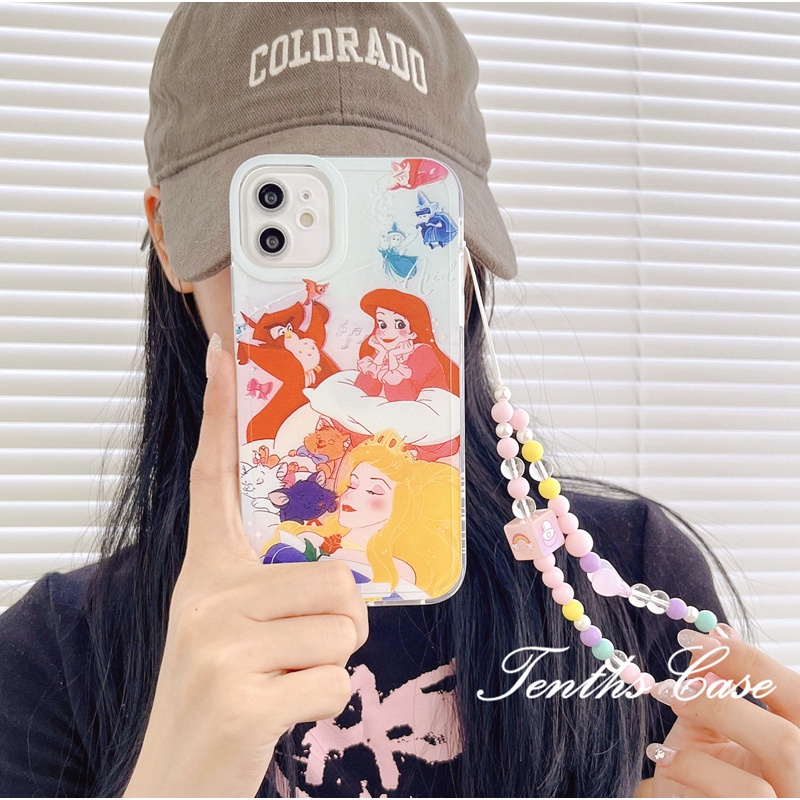 IPHONE Kompatibel Untuk Iphone14 13 12 11 Pro Max X XR Xs Max8 7 6 6s Plus Se2020Angel Eye Princesses Phone Case Dengan Lanyard