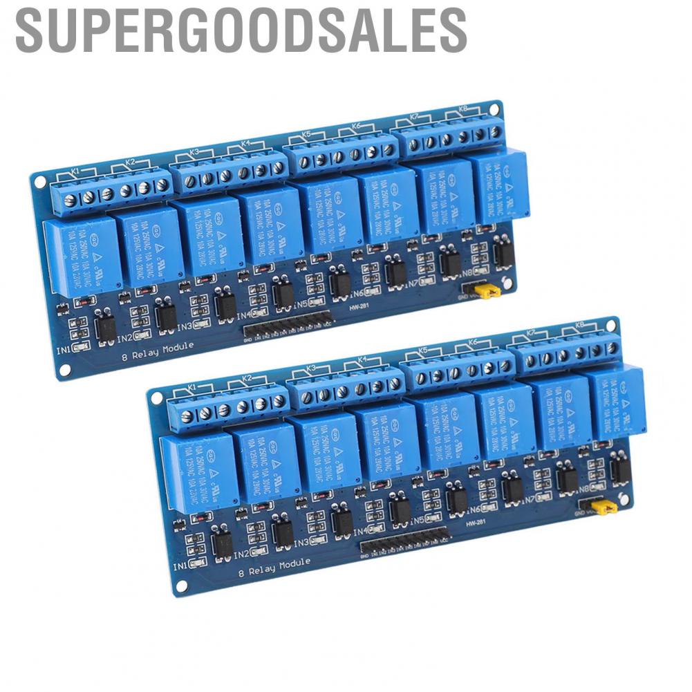 Supergoodsales Relays Board  Wide Application 8 Channel Relay Module Optocoupler Isolation for PIC AVR 51